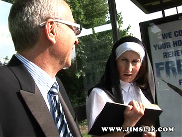 500 Pound annoying nun challenge