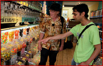 With Jaap in the sweet shop